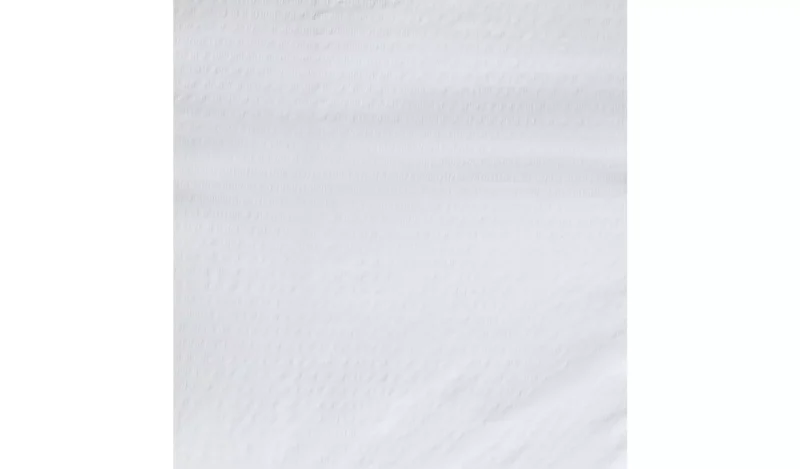 Habitat Seersucker Plain White Bedding Set – King Size