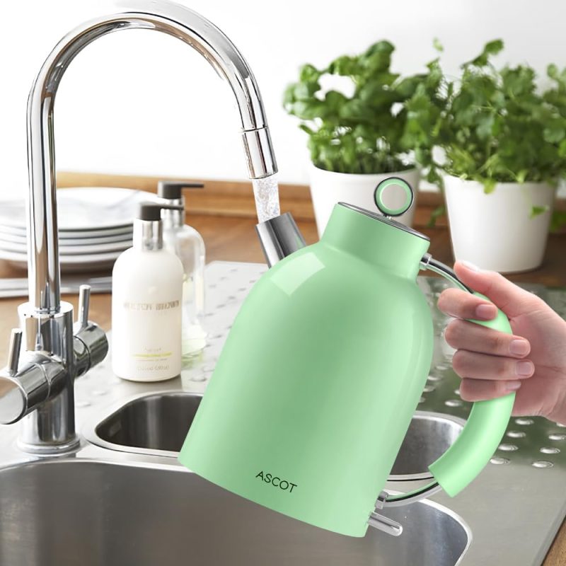 Green ASCOT Retro Electric Kettle