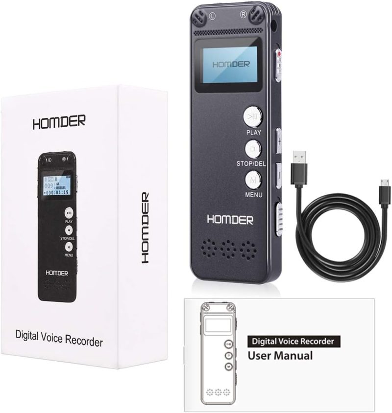 Homder 8GB Digital Voice Recorder