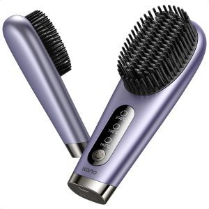 Llano Purple Cordless Hair Straightener Brush