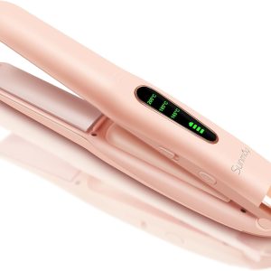 SUNMAY Pink Cordless Hair Straightener and Curler