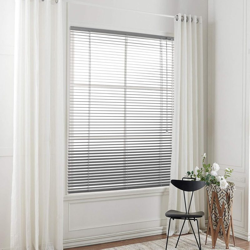 120 x 130 Grey Venetian Blinds