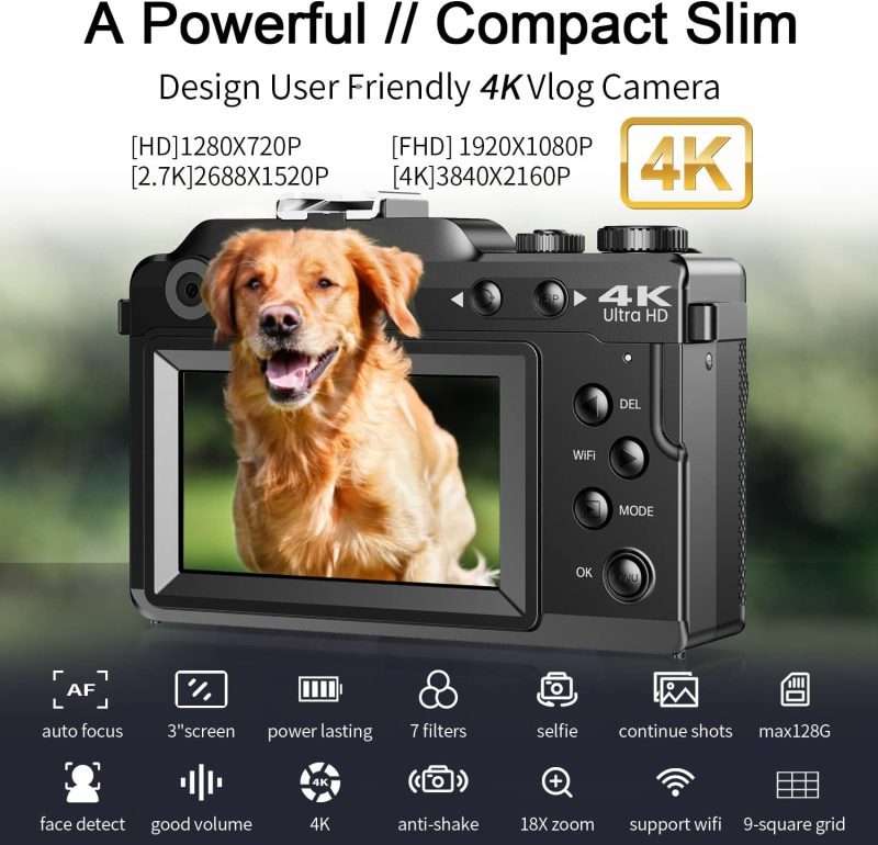 Autofocus with Dual-Lens Zoom & WiFi