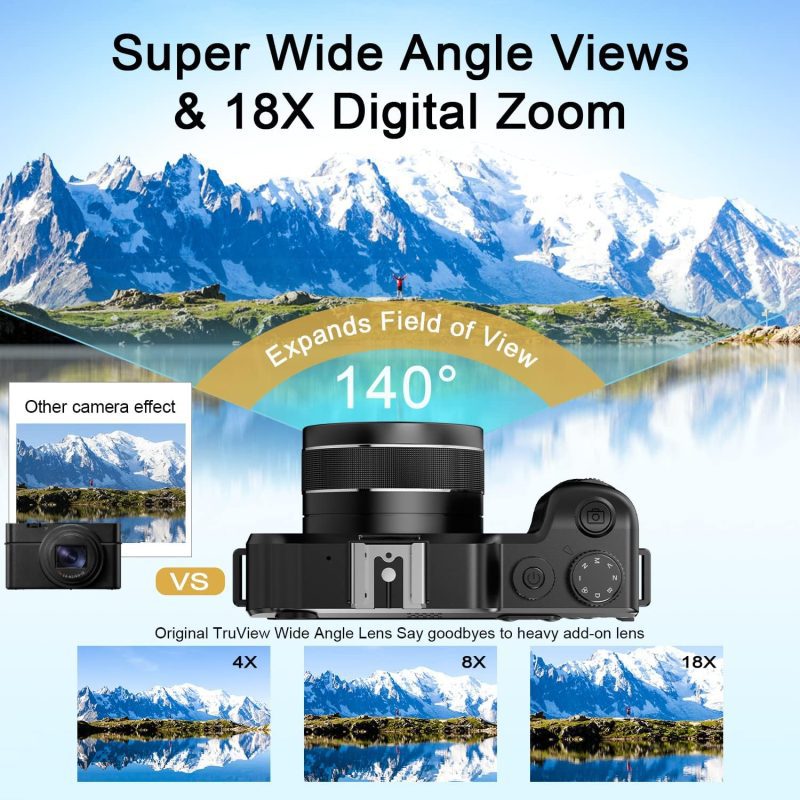 4K 48MP Digital Camera Autofocus