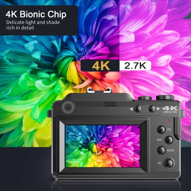 4K 48MP Digital Camera Autofocus