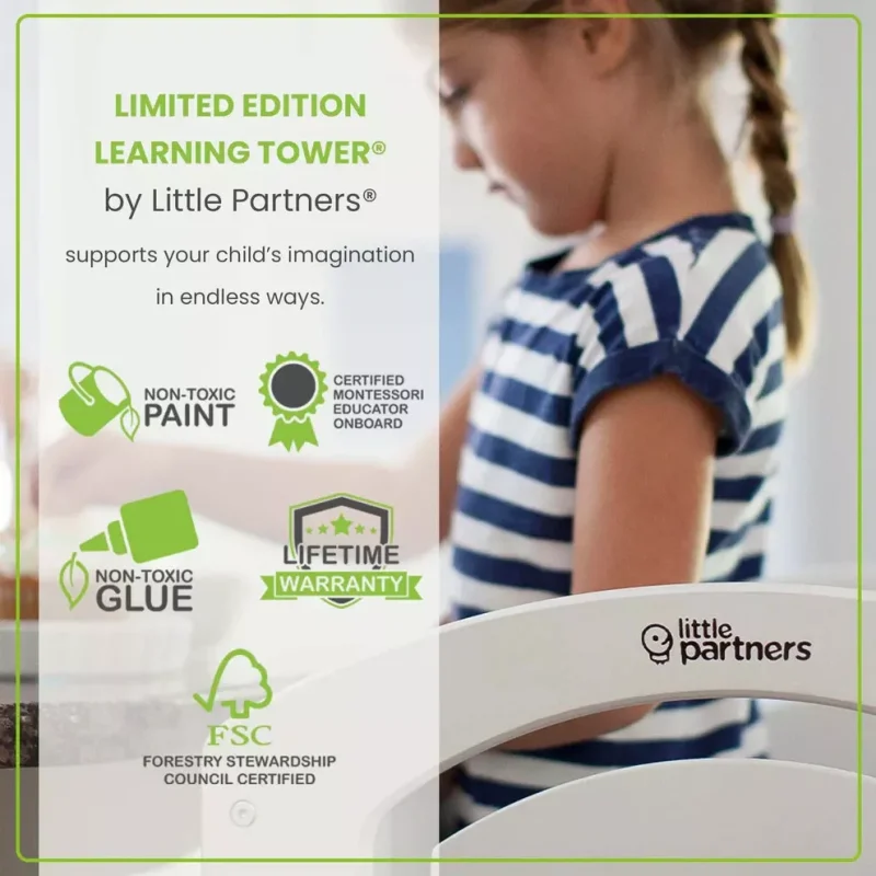 Little Partners Learning Tower Soft White