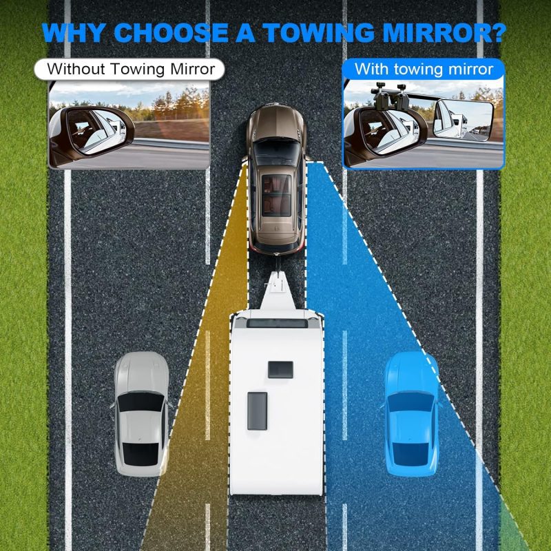 Universal Caravan Towing Mirrors