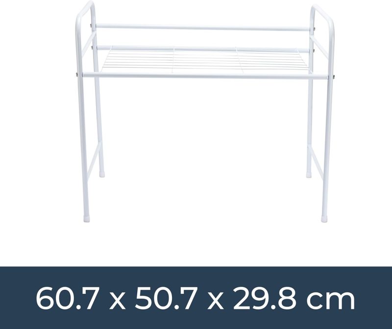 White Kitchen Organizer Rack